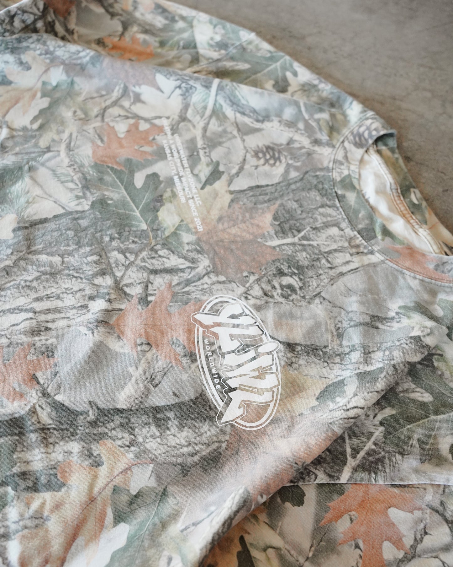 Camo "YOUR LIFE IS WORTH LIVING" Long Sleeve Tee