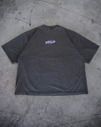 Vintage Black + Lavender "YOUNG PEOPLE LOVE JESUS" Oversized T-Shirt