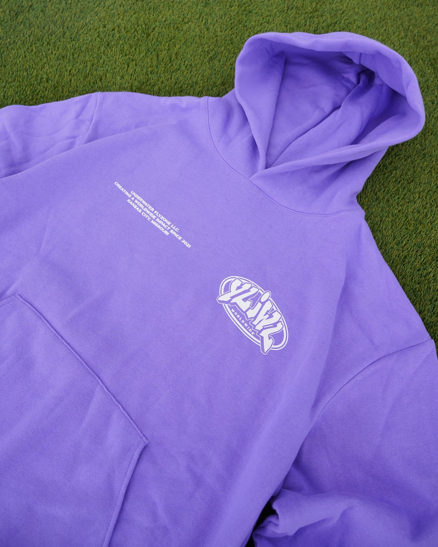 Purple "YOUR LIFE IS WORTH LIVING" Hoodie (Mid-Light Weight Hoodie)