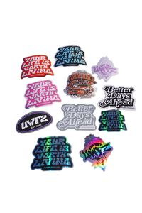 10 UWFZ 4X4 STICKERS, ALL LOGOS!