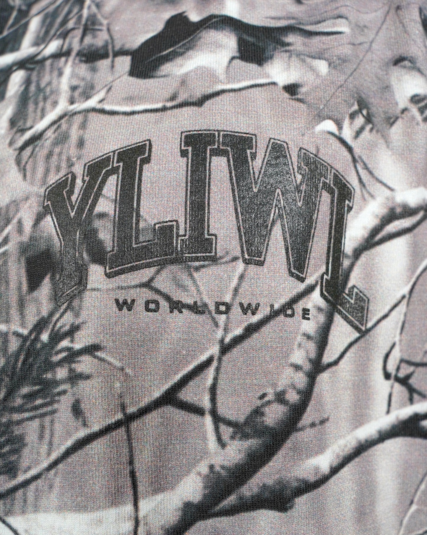 Black + B&W Camo "Your Life is Worth Living" Heavy Weight T-Shirt