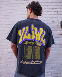 Purple + Gold on Vintage Black YLIWL "Spring Tour 2026" T-Shirt