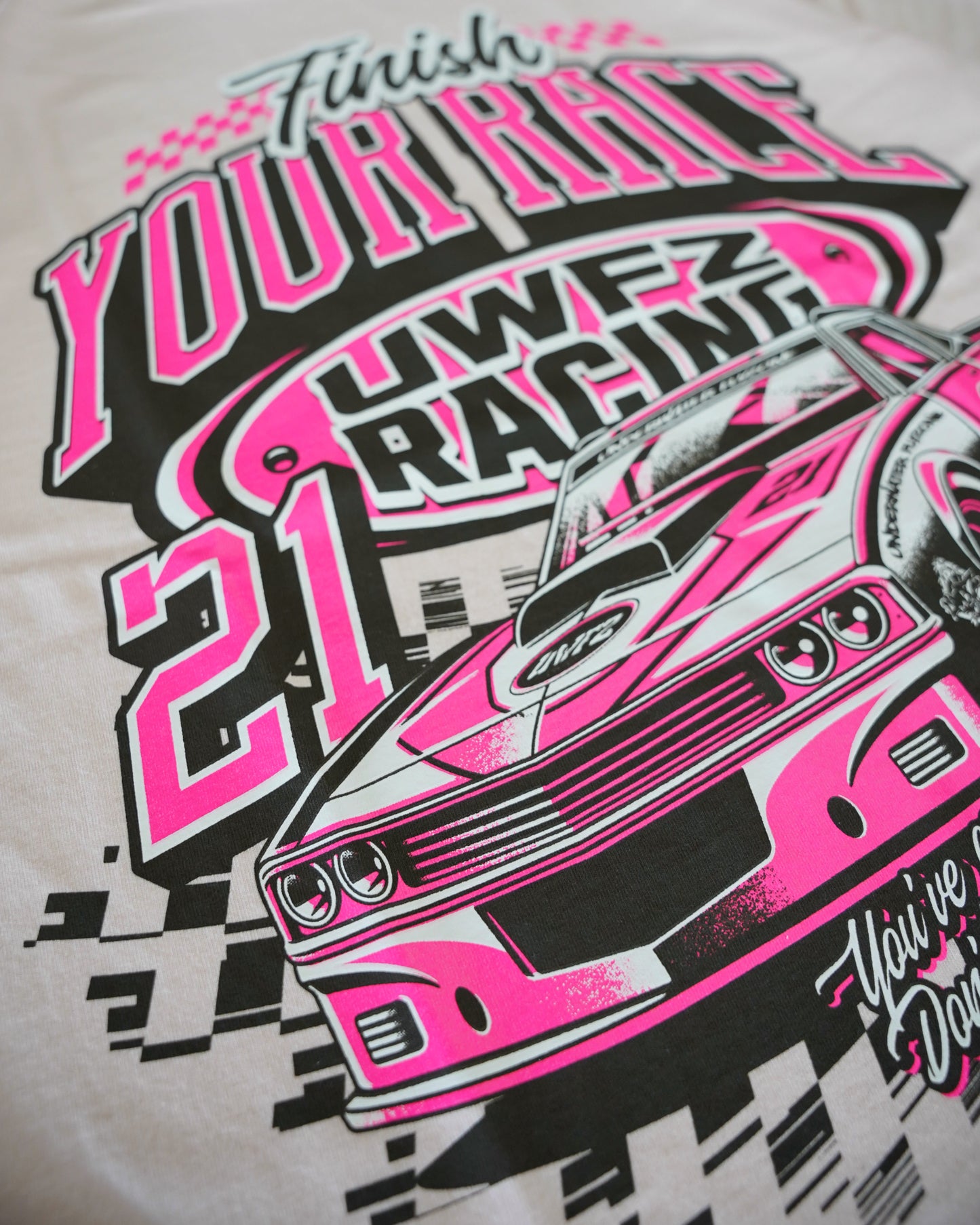 Pink on Pink "FINISH YOUR RACE" T-Shirt