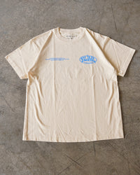 Cream + Blue "Your Life is Worth Living" T-Shirt