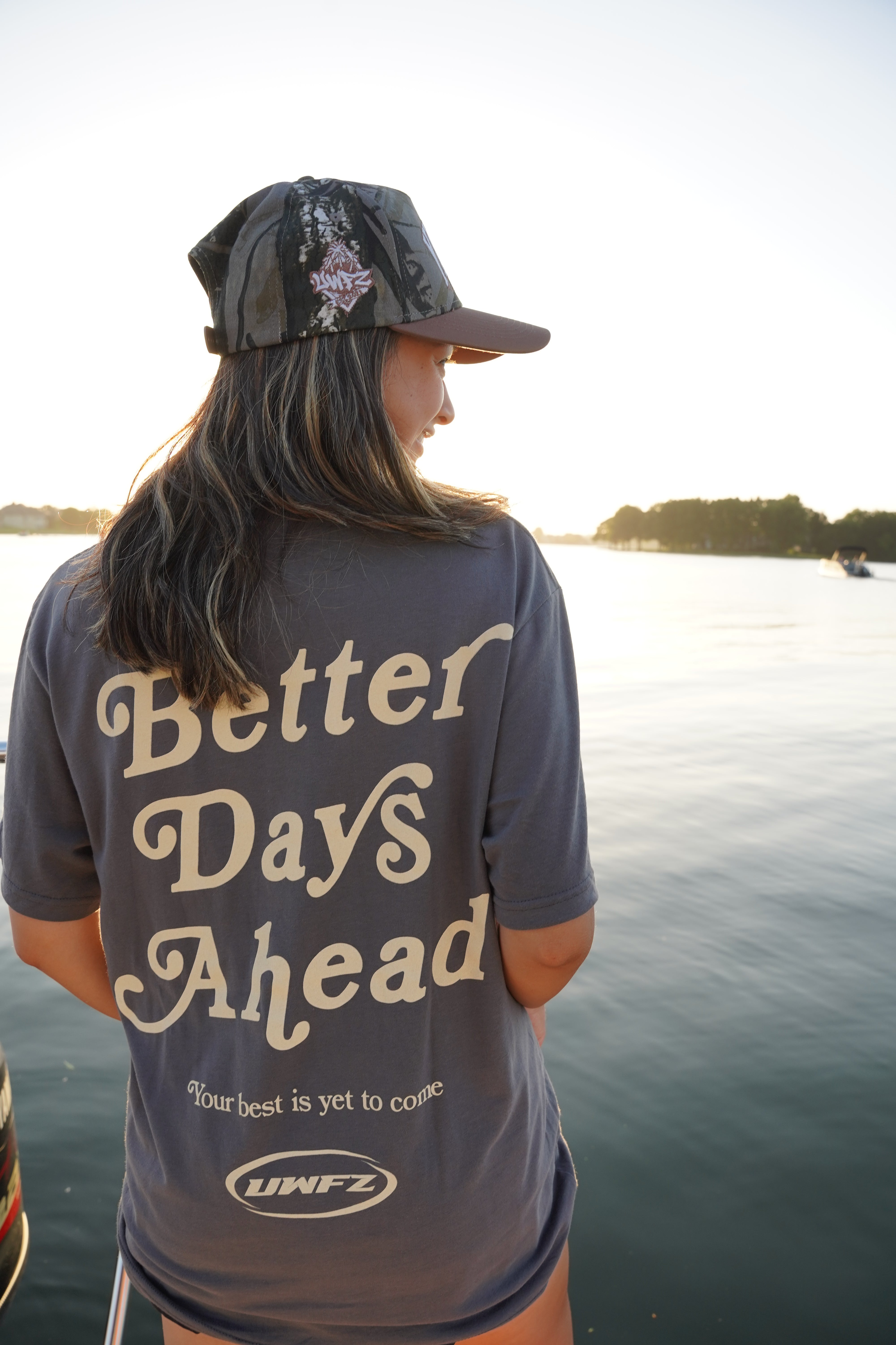 Faded Black + Cream BETTER DAYS AHEAD Soft T-Shirt