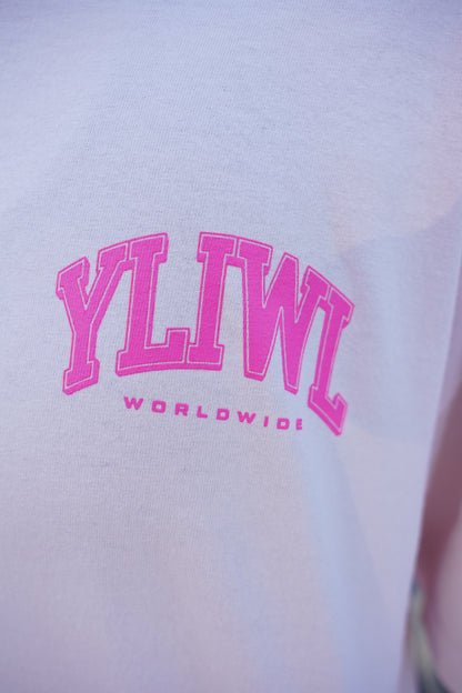 Pink on Pink "YOUR LIFE IS WORTH LIVING" Heavy Weight T-Shirt