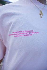 Pink on Pink "YOUR LIFE IS WORTH LIVING" Heavy Weight T-Shirt