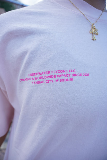 Pink on Pink "YOUR LIFE IS WORTH LIVING" Heavy Weight T-Shirt