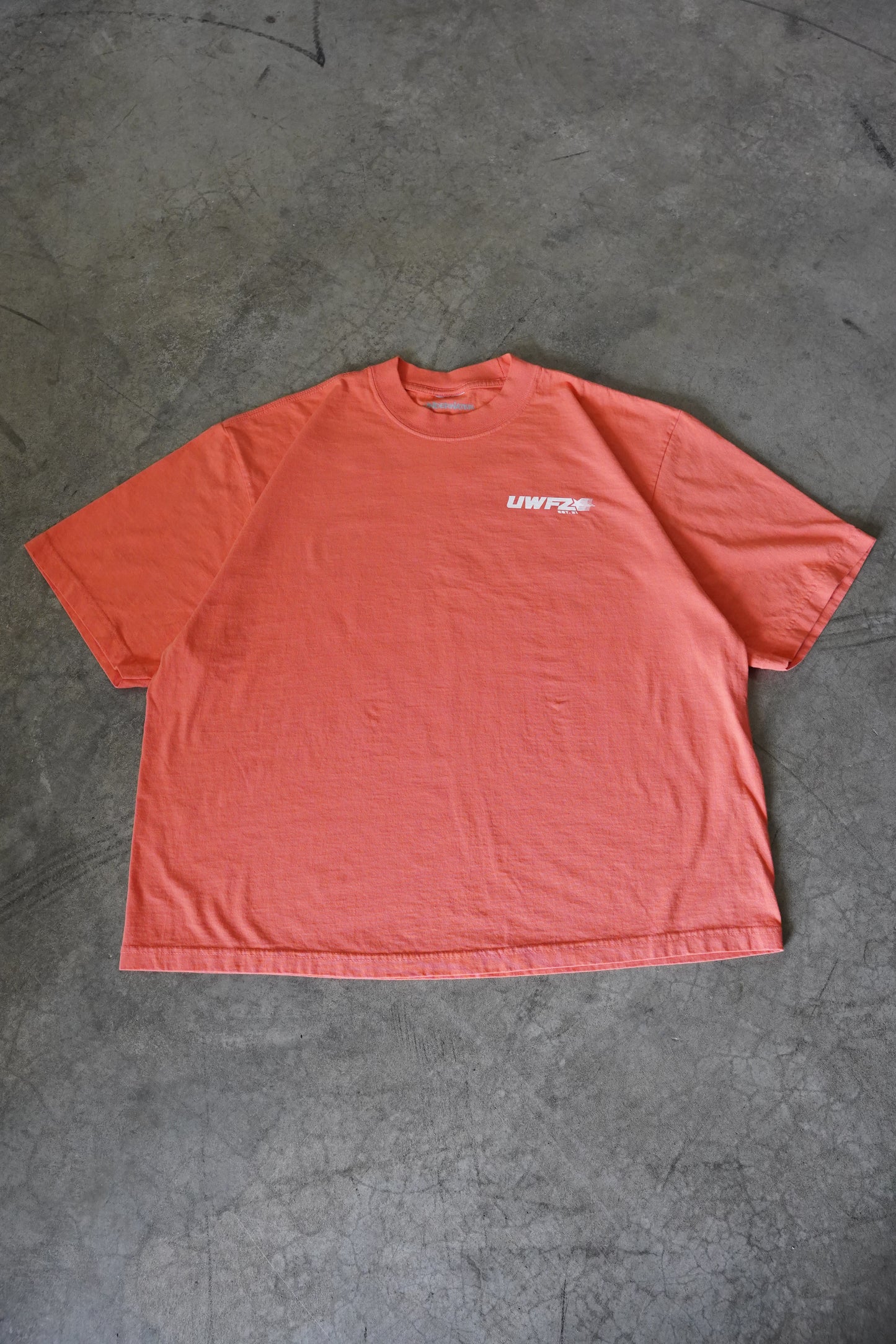 White + Peach "REFUSE TO BE ENEMIES" Oversized T-Shirt (LIMITED)