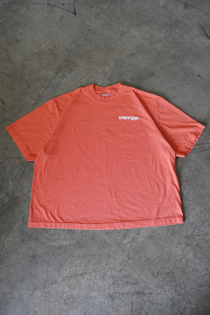 White + Peach "REFUSE TO BE ENEMIES" Oversized T-Shirt (LIMITED)