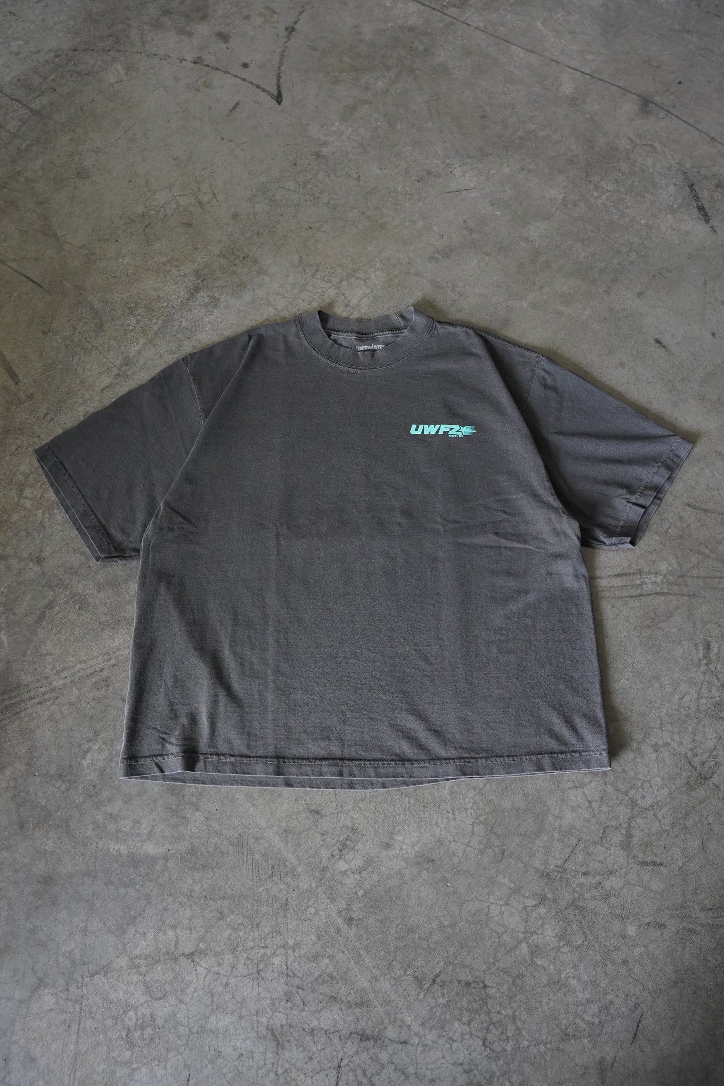 Teal + Faded Black "REFUSE TO BE ENEMIES" Oversized T-Shirt (LIMITED)