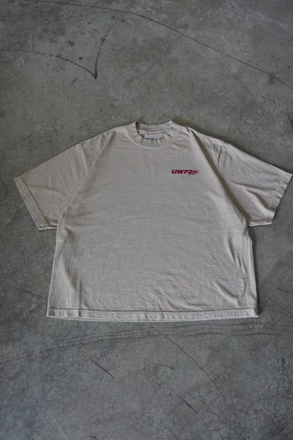 Maroon + Khaki "REFUSE TO BE ENEMIES" Oversized T-Shirt (LIMITED)