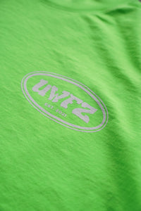 YOUR LIFE IS WORTH LIVING HEAVYWEIGHT TEE - NEON GREEN