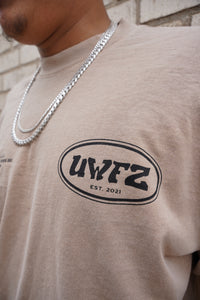 Beige + Black "TU VIDA VALE LA PENA VIVIR" Heavy Weight T-Shirt