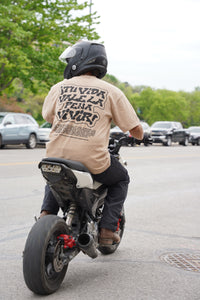 Beige + Black "TU VIDA VALE LA PENA VIVIR" Heavy Weight T-Shirt
