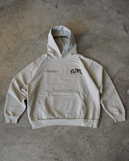 Black + Washed Sage "YOUR LIFE IS WORTH LIVING" Hoodie (Collectors Edition)