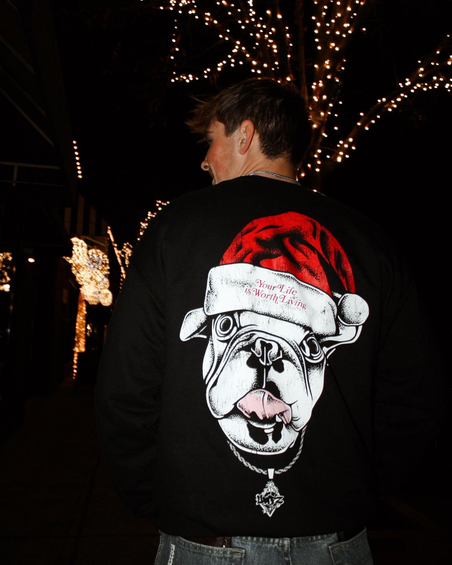 Black UWFZ Christmas Crew Neck!