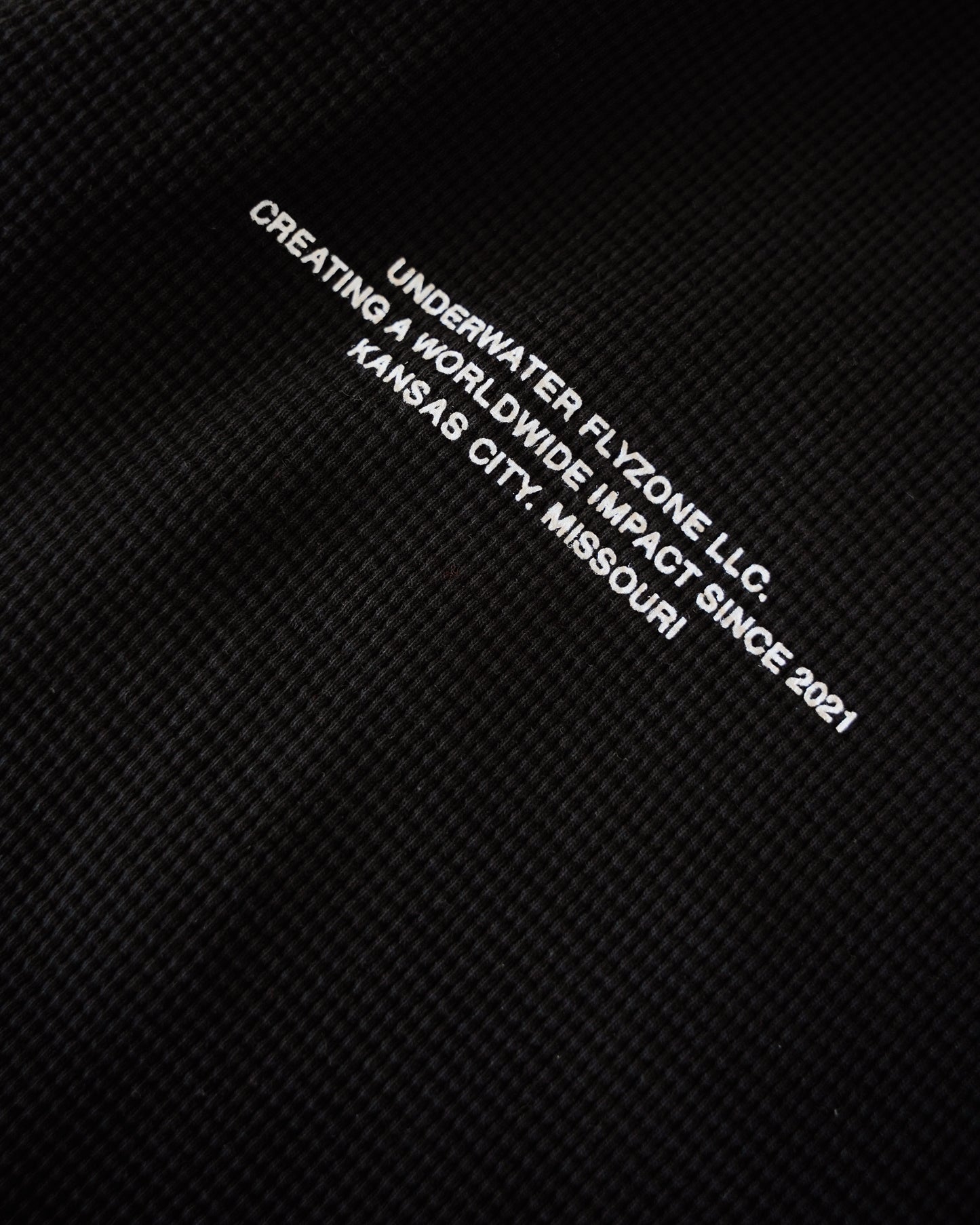 Black + White "YOUR LIFE IS WORTH LIVING" Thermal Long Sleeve (LIMITED)