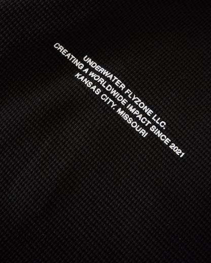 Black + White "YOUR LIFE IS WORTH LIVING" Thermal Long Sleeve (LIMITED)