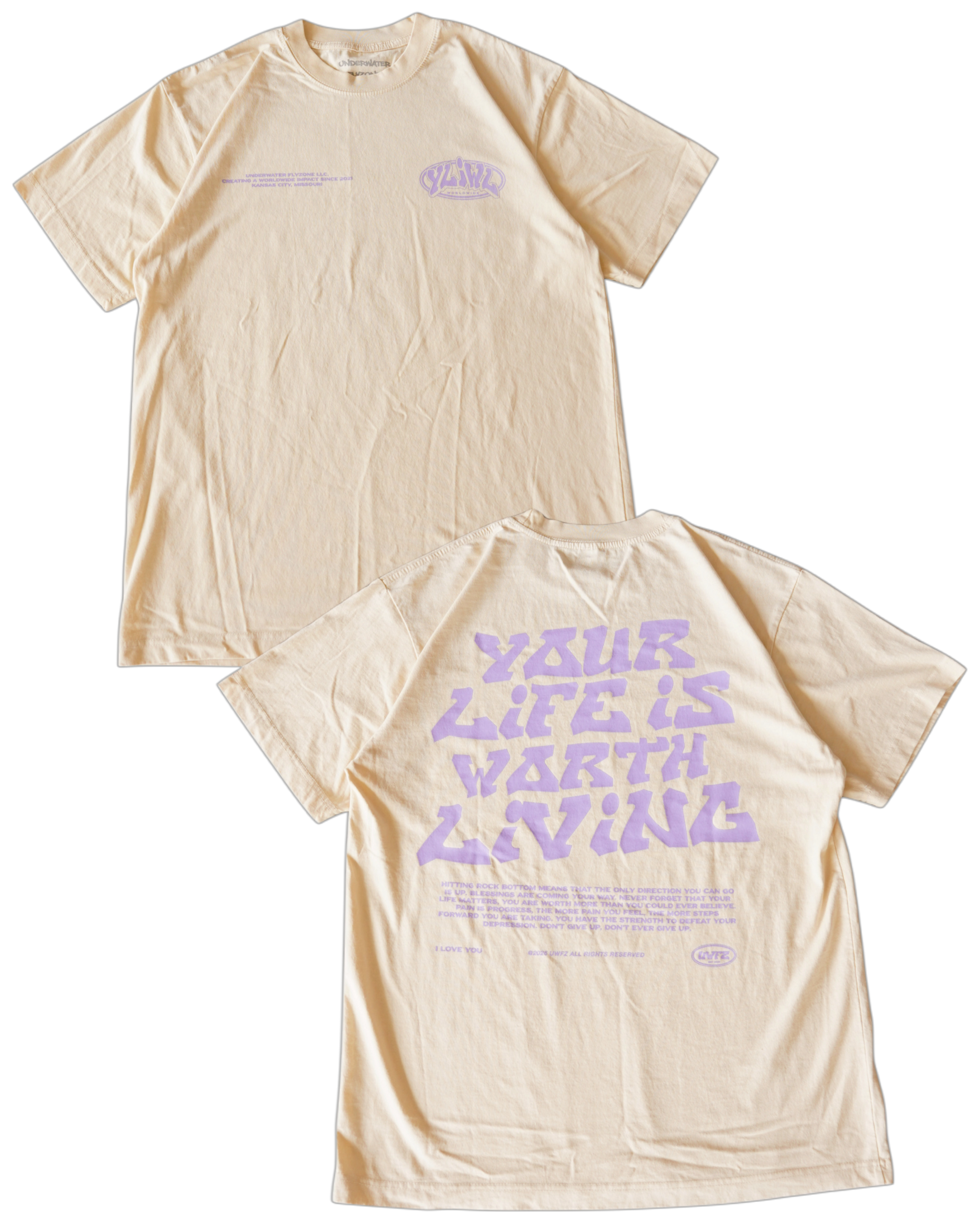 Cream + Lavender 