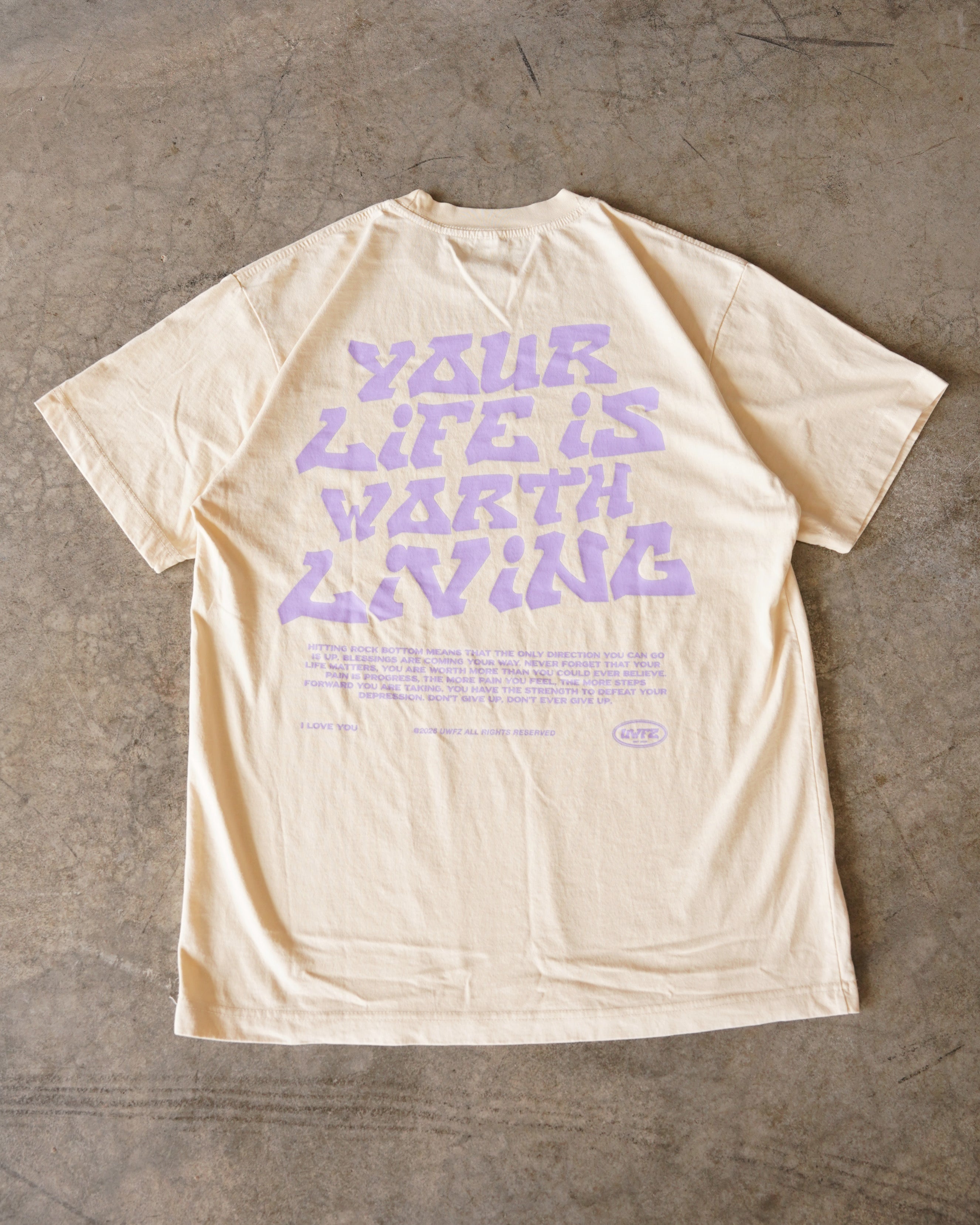 Cream + Lavender 