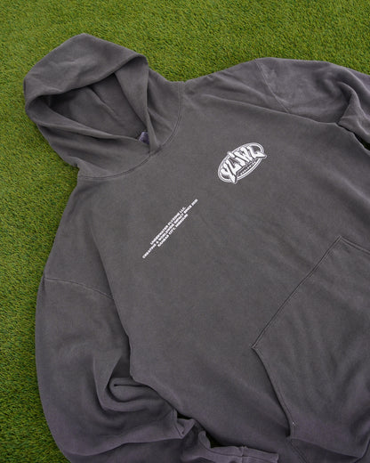 Vintage Black "YOUR LIFE IS WORTH LIVING" Hoodie (Mid-Light Weight Hoodie)