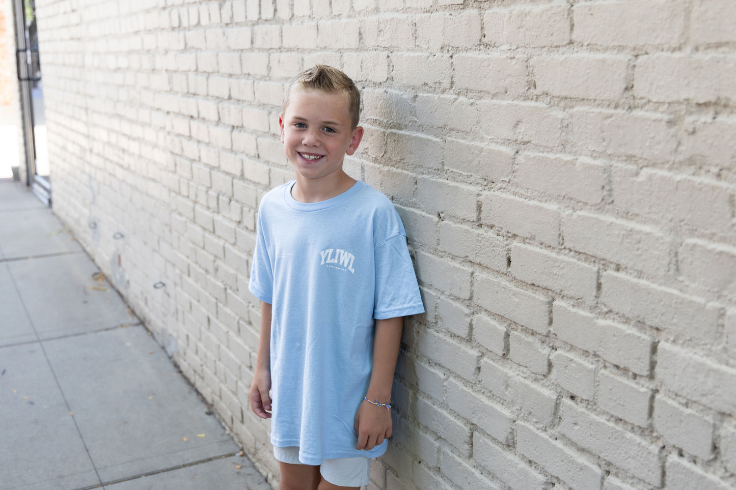 Blue + White "Your Life is Worth Living" YOUTH T-Shirt!