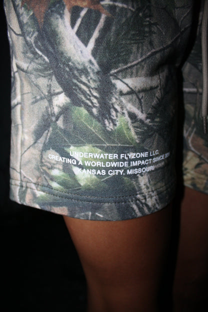 Camo "YOUR LIFE IS WORTH LIVING" Shorts (Limited - 100% Cotton)